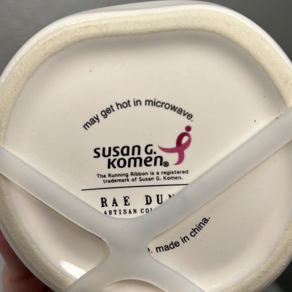 Rae Dunn Survivor Coffee Mug Breast Cancer Awareness Pink Crown Topper New! - Picture 4 of 5